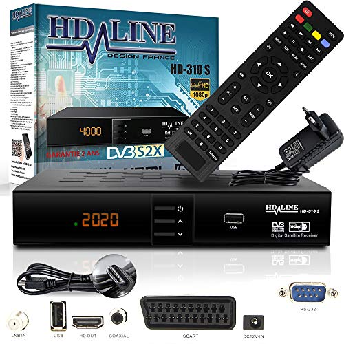 HD Line 310 Sat Receiver – Receptor satélite Digital (HDTV, DVB-S/S2, Full HD 1080p)