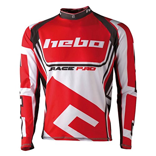 HEBO HE2172RXL Trial Race Pro II Camiseta, Rojo, Talla XL