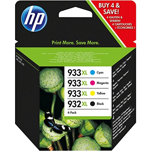 HP C2P42AE - Cartucho de Tinta Original, 4 unidades (negro, cian, magenta y amarillo)