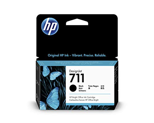 HP CZ129A 711 Cartucho de Tinta Original, 1 unidad, negro