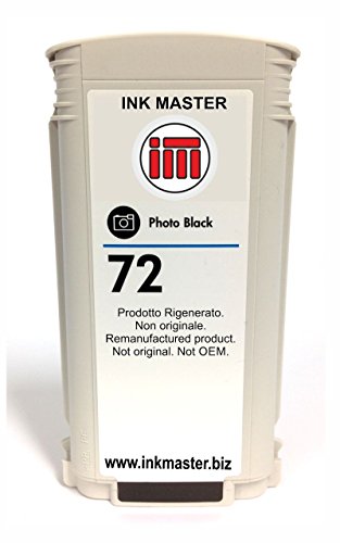 Ink Master - Cartucho remanufacturado HP 72 HP72 C9370A Photo Black para HP T610 T620 T770 T790 T795 T1100 T1110 T1120 T1200 T1300 T2300
