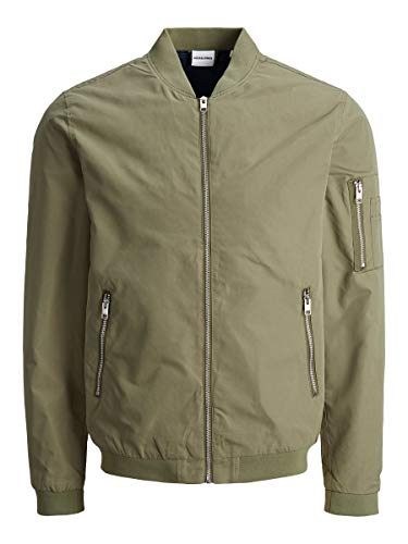 JACK & JONES Jjerush Bomber Noos Chaqueta, Verde Oscuro, XXL para Hombre JACK & JONES Jjerush Bomber Noos Chaqueta, Verde Oscuro, XXL para Hombre
