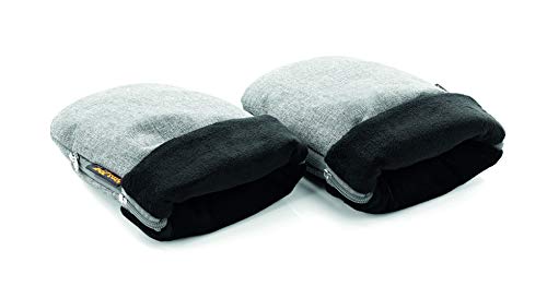 Jané Manoplas para Carrito y Silla de Paseo con Forro Polar Interior, Adaptable tanto a Manillar Abierto como Cerrado, Color Gris Jané Manoplas para Carrito y Silla de Paseo con Forro Polar Interior, Adaptable tanto a Manillar Abierto como Cerrado, Color Gris