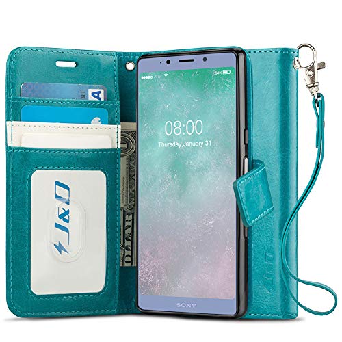 J&D Compatible para Xperia L3 Funda, [Protección de Cartera] [Soporte Plegable] Funda Pesada Resistentes Billetera para Sony Xperia L3 Funda Cuero - [NO es Compatible con Xperia L2/Xperia L1]