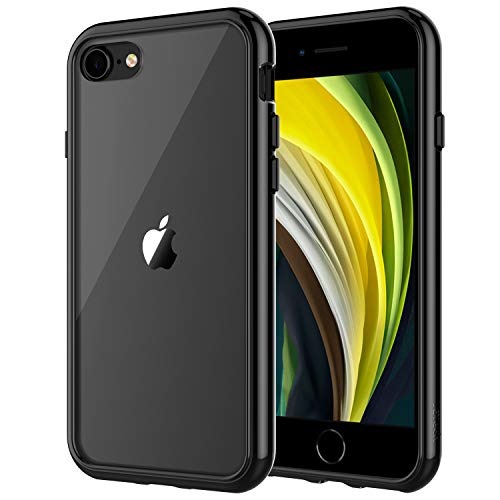 JETech Funda Compatible Apple iPhone SE 2ª Generación, iPhone 8 iPhone 7, Anti- Choques y Anti- Arañazos, Negro