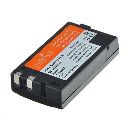 Jupio VCA0005 - Batería para videocámara Equivalente a Canon BP-711/714/726/729 (Lithium Ion, 1900 mAh)