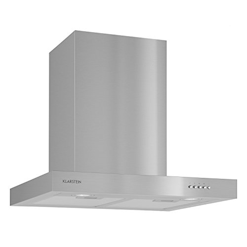 Klarstein Zarah - Campana extractora, Extractor, Extractor de pared, Aspiración/Ventilación, 3 Niveles, Potencia 620 m³/h, Acero inoxidable, Luz halógena, Montaje en pared, 60 cm, Plateado Klarstein Zarah - Campana extractora, Extractor, Extractor de pared, Aspiración/Ventilación, 3 Niveles, Potencia 620 m³/h, Acero inoxidable, Luz halógena, Montaje en pared, 60 cm, Plateado