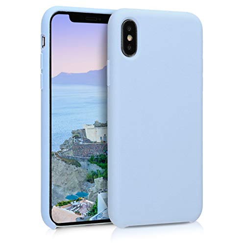 kwmobile Funda Compatible con Apple iPhone X - Carcasa de TPU para móvil - Cover Trasero en Azul Claro Mate kwmobile Funda Compatible con Apple iPhone X - Carcasa de TPU para móvil - Cover Trasero en Azul Claro Mate