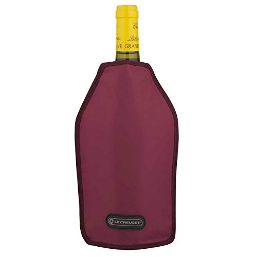 LE CREUSET WA126 Funda enfriadora para Botellas de Vino o Cava, Tejido Impermeable, Burdeos