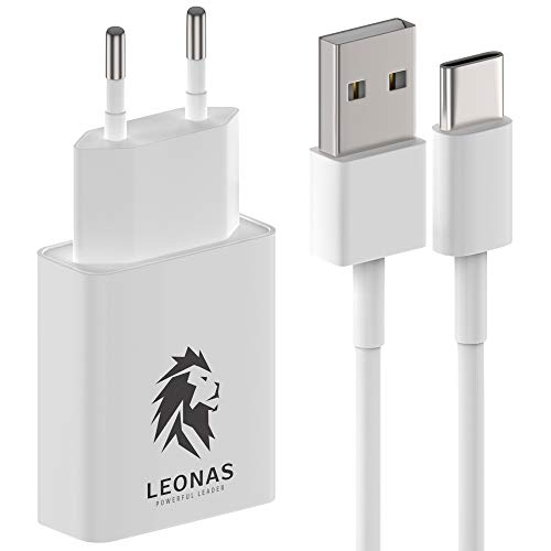 LEONAS Cargador de pared con cable de carga USB-C USBC Adaptador de corriente de carga rápida con cable de datos Cargador con cable de carga rápida para teléfonos móviles y dispositivos tipo C LEONAS Cargador de pared con cable de carga USB-C USBC Adaptador de corriente de carga rápida con cable de datos Cargador con cable de carga rápida para teléfonos móviles y dispositivos tipo C