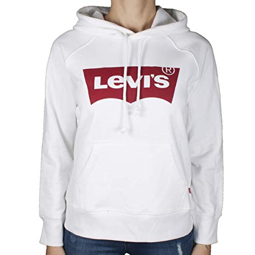 Levi's Graphic Sport Capucha, Blanco (Housemark Hoodie White 0010), L para Mujer