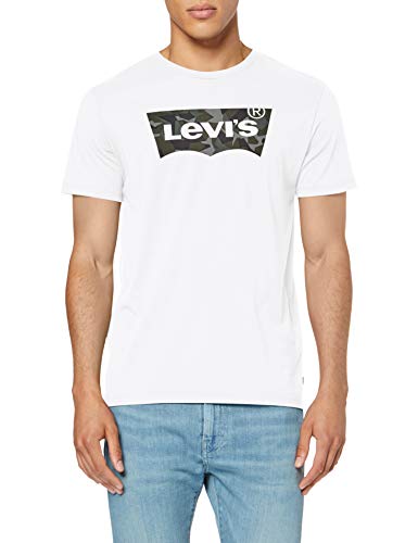 Levi's Housemark Graphic tee Camiseta, Blanco (Ssnl Hm Camo White 0249), Large para Hombre Levi's Housemark Graphic tee Camiseta, Blanco (Ssnl Hm Camo White 0249), Large para Hombre