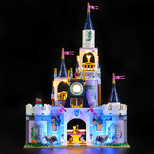 LIGHTAILING Conjunto de Luces (Princesas Disney Castillo de Ensueño de Cenicienta) Modelo de Construcción de Bloques - Kit de luz LED Compatible con Lego 41154 (NO Incluido en el Modelo)