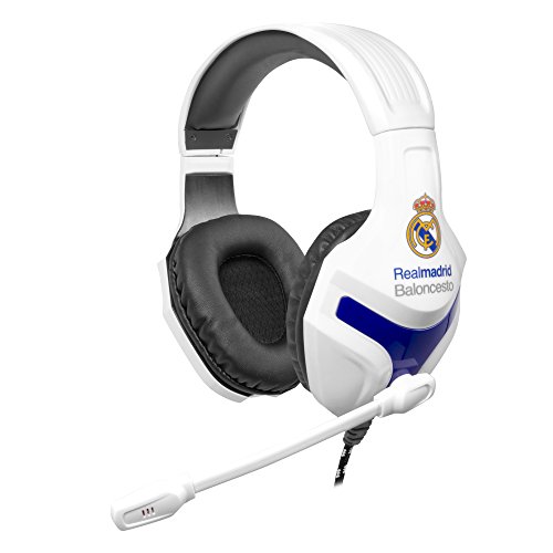 Mars Gaming MHRM - Auriculares del Real Madrid,micrófono plegable, 40mm neodimio