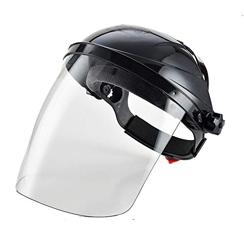 MáScara Antichoque Protector Facial Transparente A Prueba De Salpicaduras Montado En La Cabeza con Casco Universal