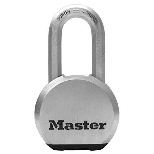 Master Lock M930EURDLH Candado Alta Seguridad Llave Acero Inoxidable Exterior,Adecuado para Portales, Garages, Sótanos, plateado, 64mm