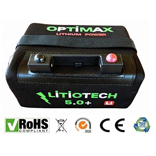 Optimax Batería Litio Carro de Golf 12v 18ah con Cargador