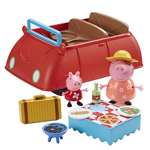 Peppa Pig- Gran Coche Deluxe Rojo, Color (Bandai CO06921)