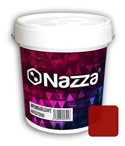 Pintura de Caucho Rojo Impermeabilizante - Pintura Antigoteras y Antihumedad para Terrazas y Azoteas Transitables - Color Rojo Ladrillo - 15 Litros Pintura de Caucho Rojo Impermeabilizante - Pintura Antigoteras y Antihumedad para Terrazas y Azoteas Transitables - Color Rojo Ladrillo - 15 Litros
