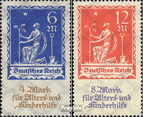 Prophila Collection alemán Imperio 233-234 (completa.edición.) examinado 1922 Caridad (sellos para los coleccionistas)