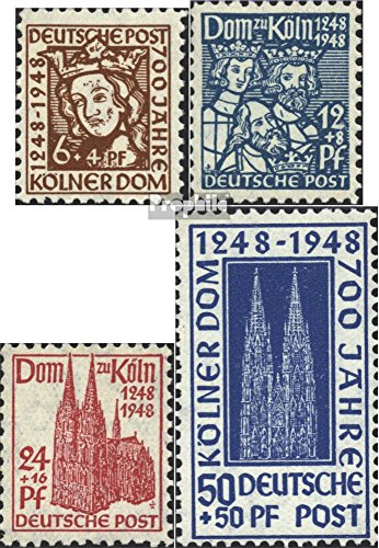 Prophila Collection Bizonal (Aliados Besetzung) 69-72 (completa.edición.) 1948 de colonia catedral (sellos para los coleccionistas) Cristianismo