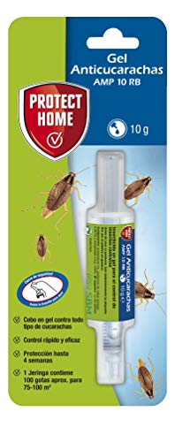 PROTECT HOME Gel Anticucarachas, Cebo de accion inmediata, eficacia Total, 1 jeringuilla Anti Cucarachas, Azul, 1 x 10 Gramos PROTECT HOME Gel Anticucarachas, Cebo de accion inmediata, eficacia Total, 1 jeringuilla Anti Cucarachas, Azul, 1 x 10 Gramos