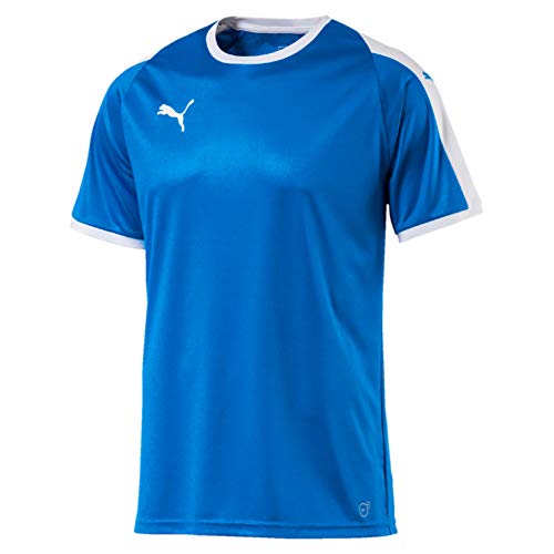 PUMA Liga Jersey Camiseta, Hombre, Azul (Electric Blue Lemonade/White), L