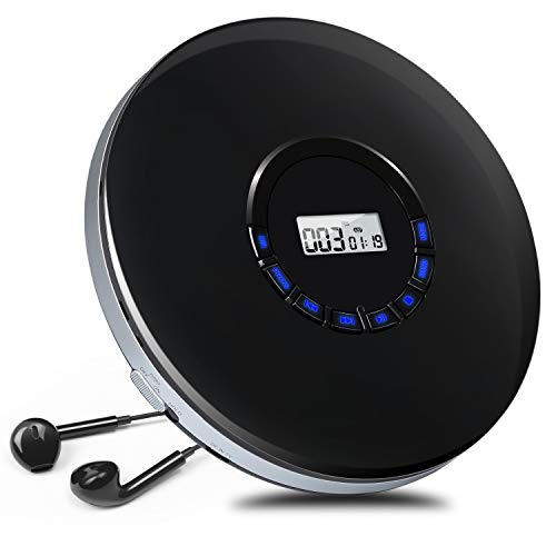Pumpkin Reproductor CD Portátil con Auriculares, Cable AUX, LED Pantalla, incorporada 12 Horas Batería Recargable, soporta formatos CD,MP3,WMA Pumpkin Reproductor CD Portátil con Auriculares, Cable AUX, LED Pantalla, incorporada 12 Horas Batería Recargable, soporta formatos CD,MP3,WMA