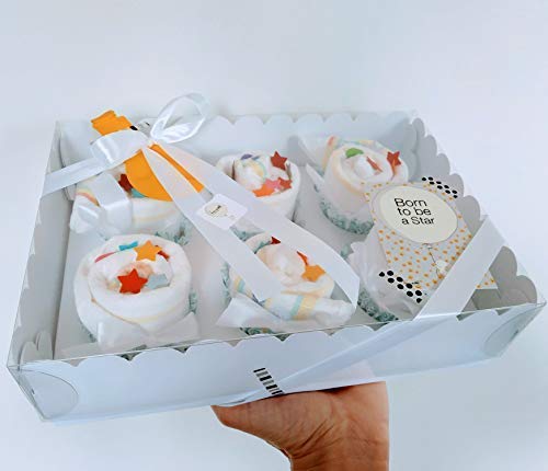 Regalo Original para Recién Nacidos | Caja de Cupcakes hechos con Pañales DODOT | Baby Shower Gift Idea | Obsequio para bautizo | Recuerdo para Invitados | Regalo para Bebé | Color Neutro, UNISEX, para Niños/Niñas Regalo Original para Recién Nacidos | Caja de Cupcakes hechos con Pañales DODOT | Baby Shower Gift Idea | Obsequio para bautizo | Recuerdo para Invitados | Regalo para Bebé | Color Neutro, UNISEX, para Niños/Niñas
