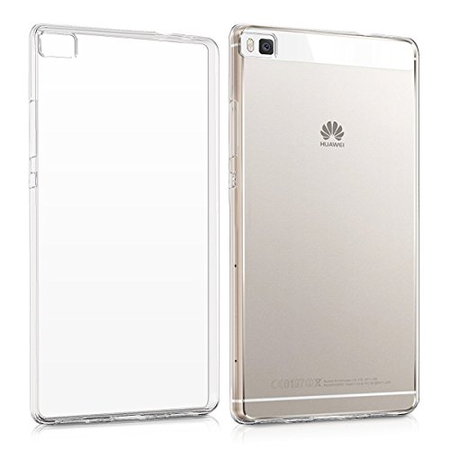 REY Funda Carcasa Gel Transparente para Huawei P8 Ultra Fina 0,33mm, Silicona TPU de Alta Resistencia y Flexibilidad