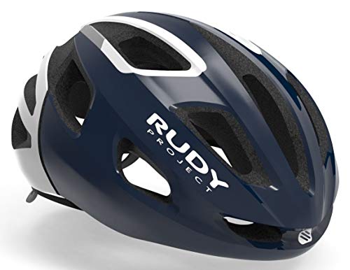 Rudy Project - Casco para Bicicleta de Carretera y Bicicleta de montaña (54 – 58 cm), Color Azul Marino