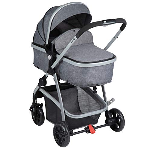 Safety 1st Hello 2 en 1 Silla de Paseo Convertible en Capazo, Silla reversible y reclinable, plegable compacto, Carrito bebé 0-3,5 años, burbuja de lluvia, color Black Chic Safety 1st Hello 2 en 1 Silla de Paseo Convertible en Capazo, Silla reversible y reclinable, plegable compacto, Carrito bebé 0-3,5 años, burbuja de lluvia, color Black Chic