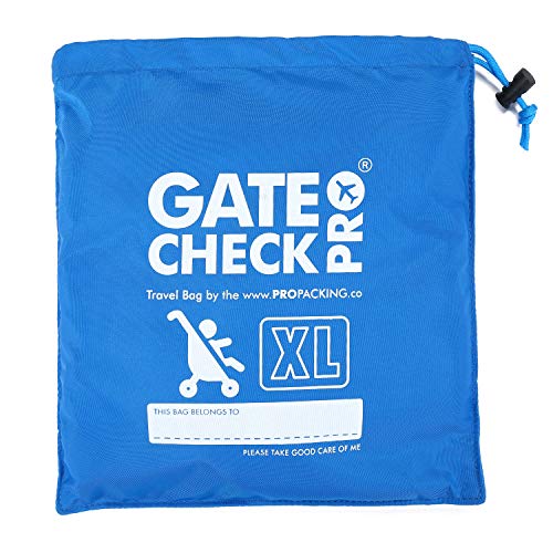 Silla Gemelar XL Gate Check PRO | Bolso de viaje para cochecito y silla | Nailon balístico ultrarresistente | Sistema de viaje con mochila de asas acolchadas (fabricado x la mejor marca especializada)