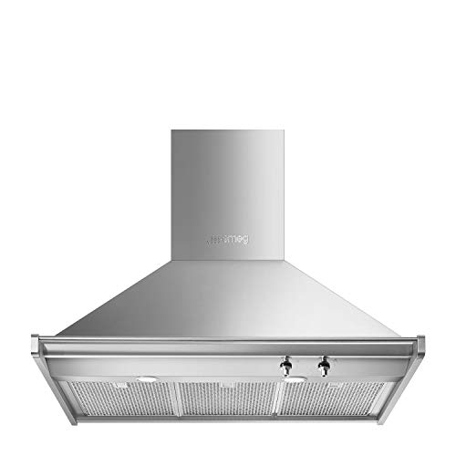 Smeg KD90HXE De pared Acero inoxidable 781m³/h A+ - Campana (781 m³/h, Canalizado, A, A, C, 67 dB)