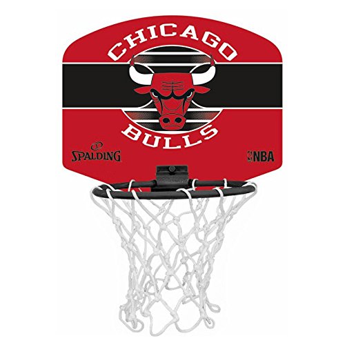 Spalding NBA Miniboard Chicago Bulls 77-649Z Minicanasta, Unisex, Multicolor, Talla Única