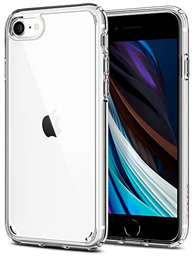 Spigen Funda Ultra Hybrid Compatible con Apple iPhone SE 2020/ iPhone 8/iPhone 7, Protección híbrida de la caída - Transparente