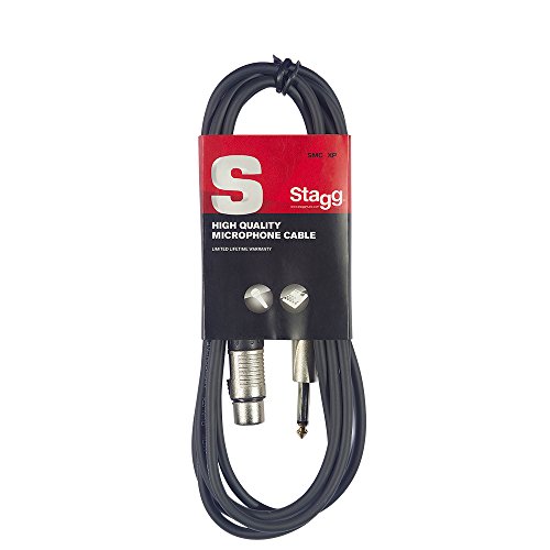 Stagg SMC6XP - Cable para micrófono (XLR, Jack 3.5 mm, 6 m)