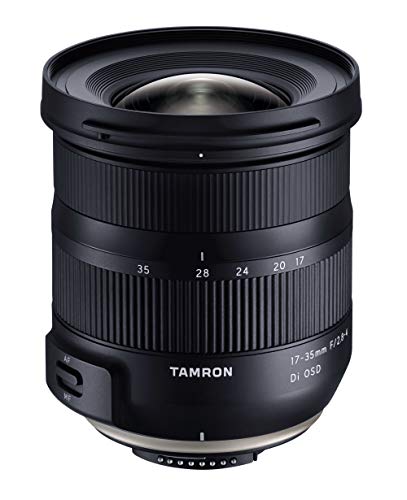 Tamron - Objetivo F 17-35mm F/2.8-4 Di OSD para Canon (Motor de AF silencioso optimizado, f / 2.8 a 22, recubrimientos de flúor y BBAR, 7 Hojas) Negro