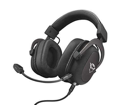 Trust GXT 414 Zamak Auriculares Gaming para PC, Laptop, PlayStation 4, Xbox One y Nintendo Switch, Negro