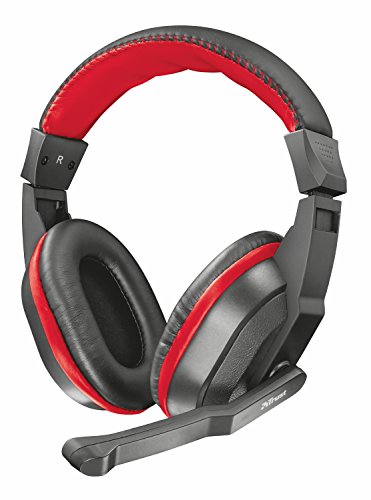 Trust Ziva - Auriculares Gaming Over-Ear con micrófono, Color Negro Trust Ziva - Auriculares Gaming Over-Ear con micrófono, Color Negro
