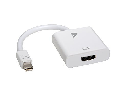 V7 CBL-MH1WHT-5E - Adaptador DisplayPort a HDMI, Color Blanco