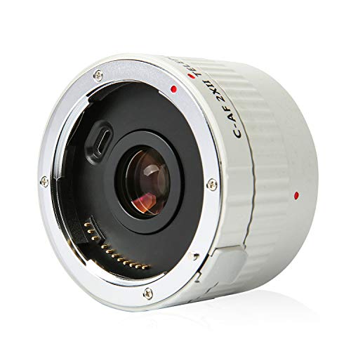 VILTROX C-AF 2X II TELEPLUS Auto Focus 2.0X Teleconversor de lente de teleobjetivo para Canon DSLR & EF Mount Super Telephoto Lens