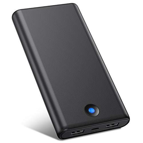 VOOE Batería Externa Móvil Power Bank 25800mAh [Diseño Anti-Huella Digital] Carga Rápida Cargador Portátil con 2 Puertos USB para iPhone iPad Samsung Dispositivos Android Tablets Nintendo Switch y Más