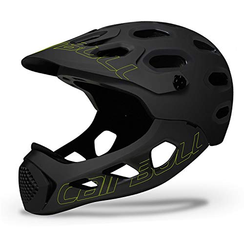 YANGDIAN Cascos De Bicicleta Deportes Extremos Dh Am Casco De Bicicleta MTB con Chin Bar Extraíble & Protective Gear Road Mountain Bike Skateboard Cycling Casco