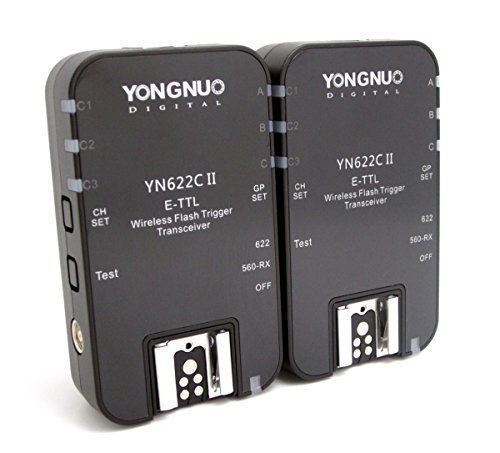 Yongnuo YN-622C II Wireless TTL E-TTL Flash Trigger Flash Disparadores Wireless Flash Radio Transmisor-receptor inalambrico para Canon + WINGONEER difusor