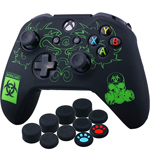 YoRHa Grabado Láser Silicona Caso Piel Fundas Protectores Cubierta para Xbox One S/X Mando x 1 (BH) con Los Puños Pulgar Thumb Gripsx 10 YoRHa Grabado Láser Silicona Caso Piel Fundas Protectores Cubierta para Xbox One S/X Mando x 1 (BH) con Los Puños Pulgar Thumb Gripsx 10