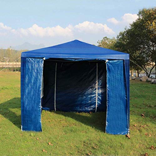 ZFLL Tienda Nuevo 3x3M Carpa Plegable de toldo de Sombra al Aire Libre Impermeable Sun Shelter Gazebo Party Marquee Camping Picnic Tent Pergola Toldo Toldo, Azul