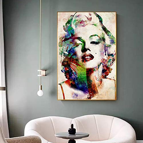zzlzjj Mar Estrella de Cine Moderno Cartel de la película Carteles, decoración del hogar, niños, niñas y Adultos, decoración de Arte de la Pared, Pintura al óleo 70x100cm (Ninguna Caja) zzlzjj Mar Estrella de Cine Moderno Cartel de la película Carteles, decoración del hogar, niños, niñas y Adultos, decoración de Arte de la Pared, Pintura al óleo 70x100cm (Ninguna Caja)