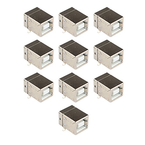 10 Conectores de Enchufe Micro USB 2.0 Tipo B Hembra de 4 Pines de 90 Grados PCB Dip