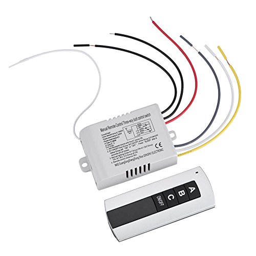 180-240V Interruptor de control remoto digital, 1Way / 2Way / 3Way ON/OFF Transmisor de receptor de interruptor de control remoto inalámbrico para electrodomésticos (3-Ways) 180-240V Interruptor de control remoto digital, 1Way / 2Way / 3Way ON/OFF Transmisor de receptor de interruptor de control remoto inalámbrico para electrodomésticos (3-Ways)